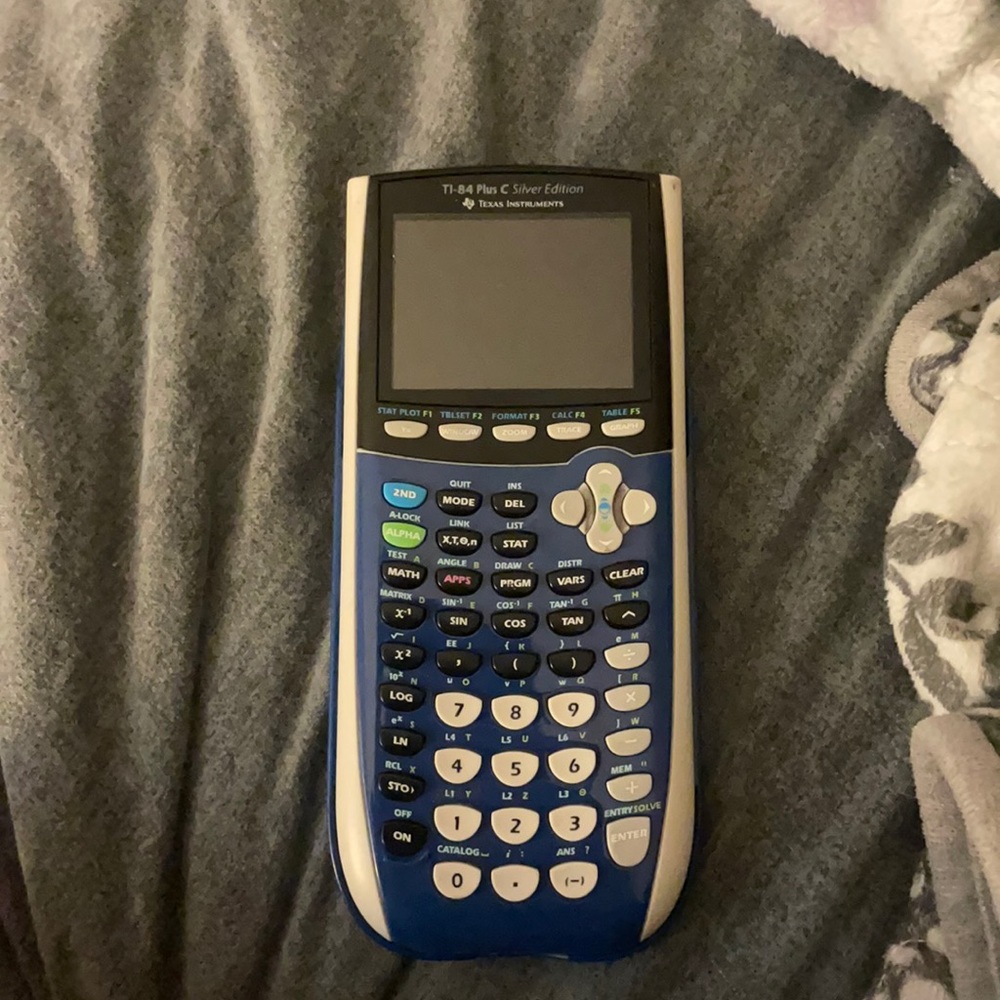 COPY - TI-84 Plus Silver edition Blue graphing calculator
